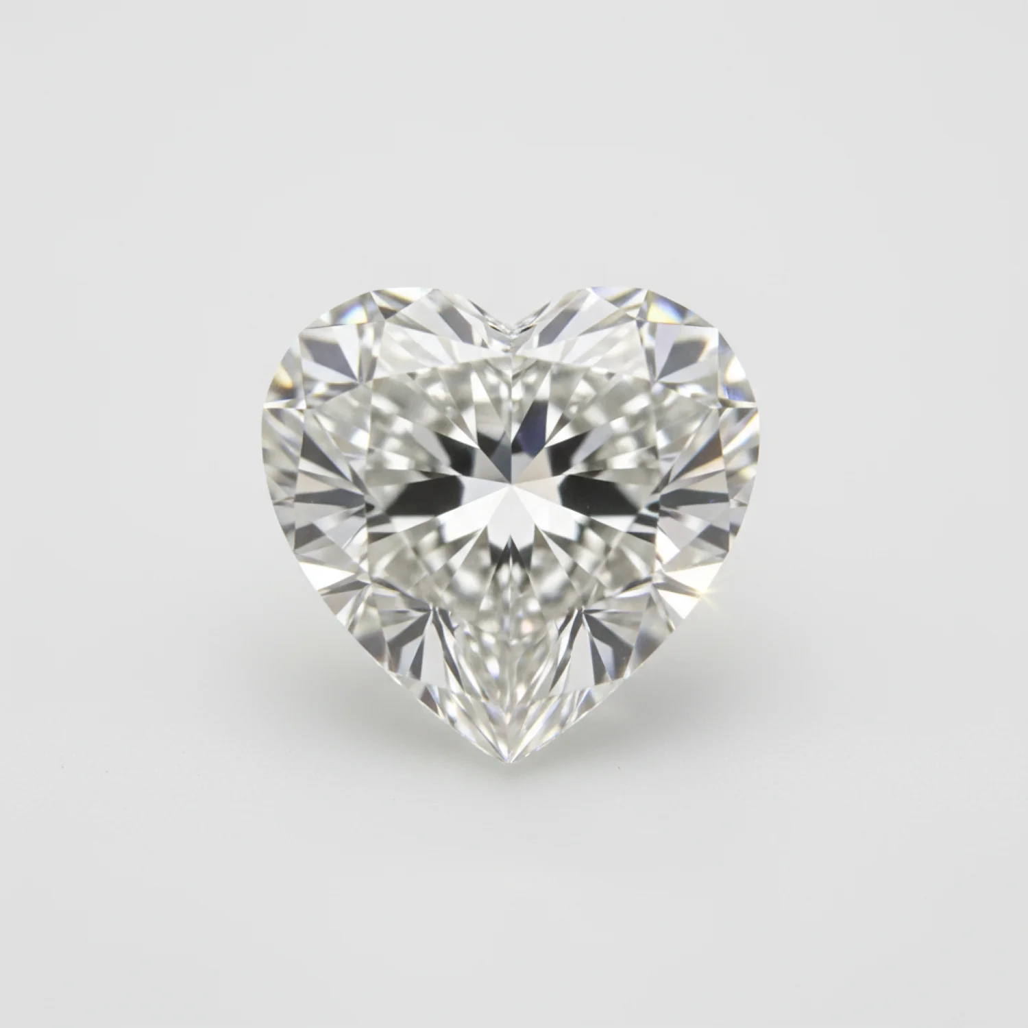 Lab Grown Diamond 1PC Chunky 13x13 MM Heart Faceted White Natural Man Made Gems - Image 2
