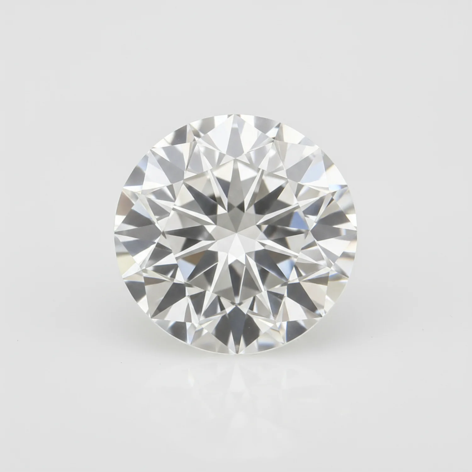 Lab Grown Diamond 1PC Chunky 15x15 MM Round Faceted White Superior Man Made Loose Gemstone - Image 2