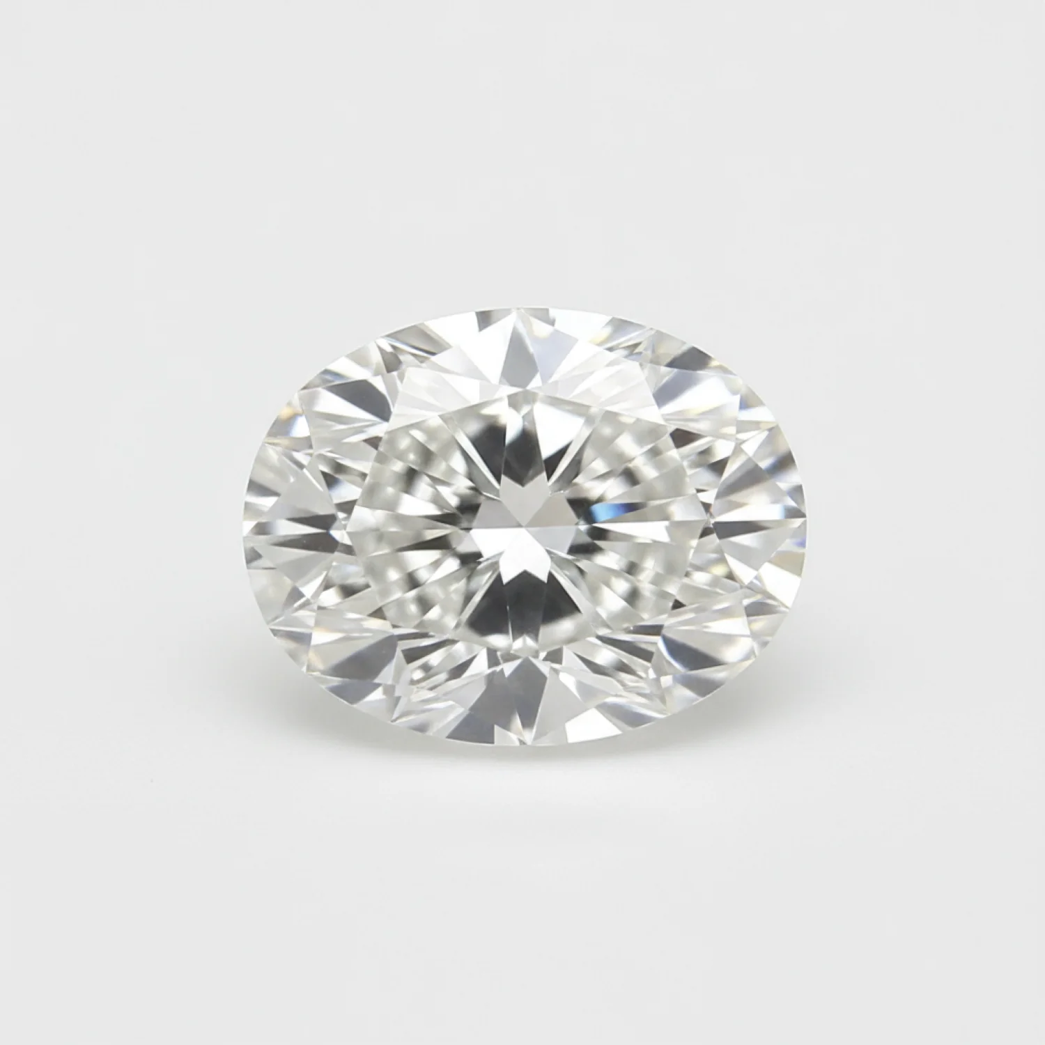 Lab Grown Diamond 1PC Large 9x11 MM Oval Faceted White Luster Man Made Loose Gems