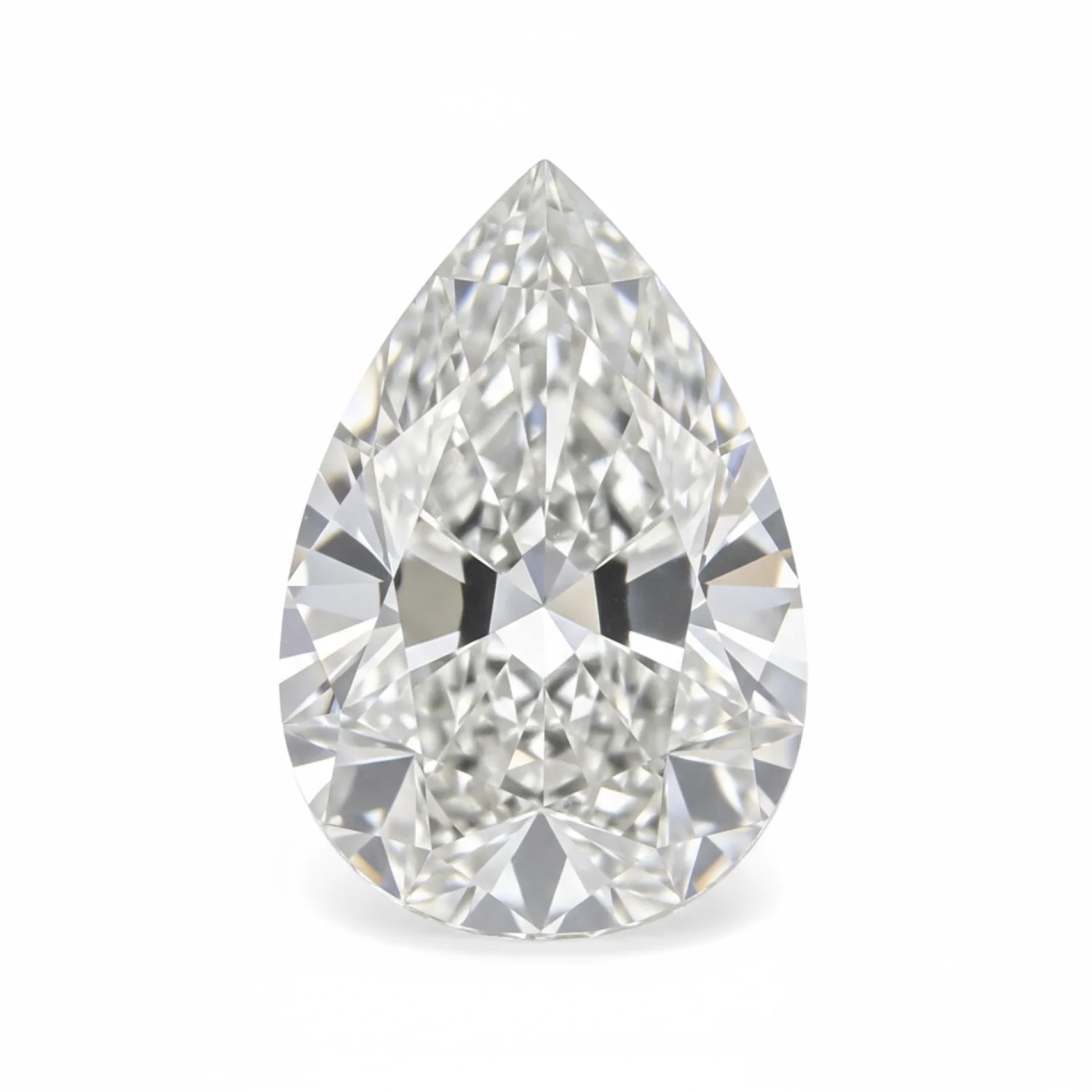 Lab Grown Diamond 1PC Large 9x11 MM Pear Faceted White Brilliant Man Made Loose Gemstones