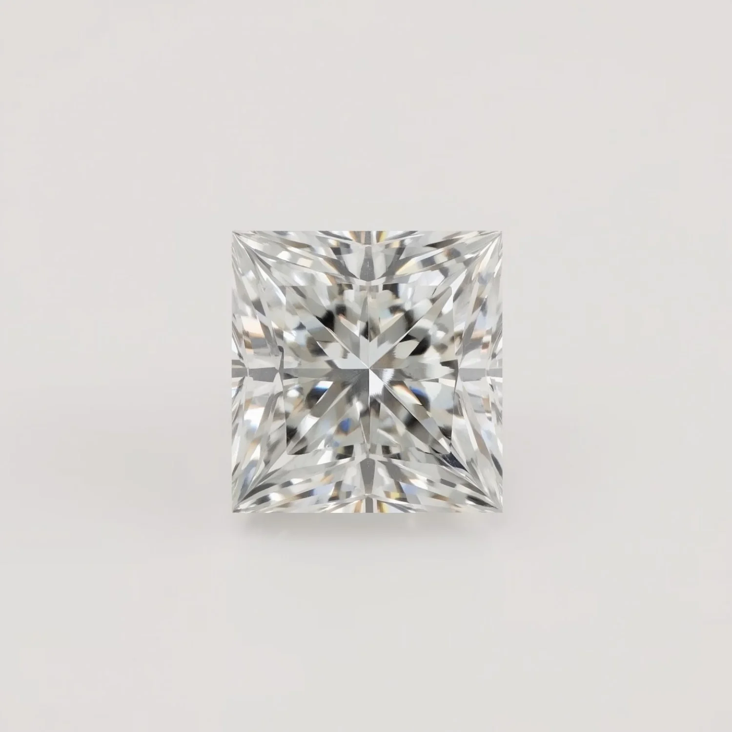 Lab Grown Diamond 1PC Medium 9x9 MM Square Faceted White Lustrous Man Made Gems
