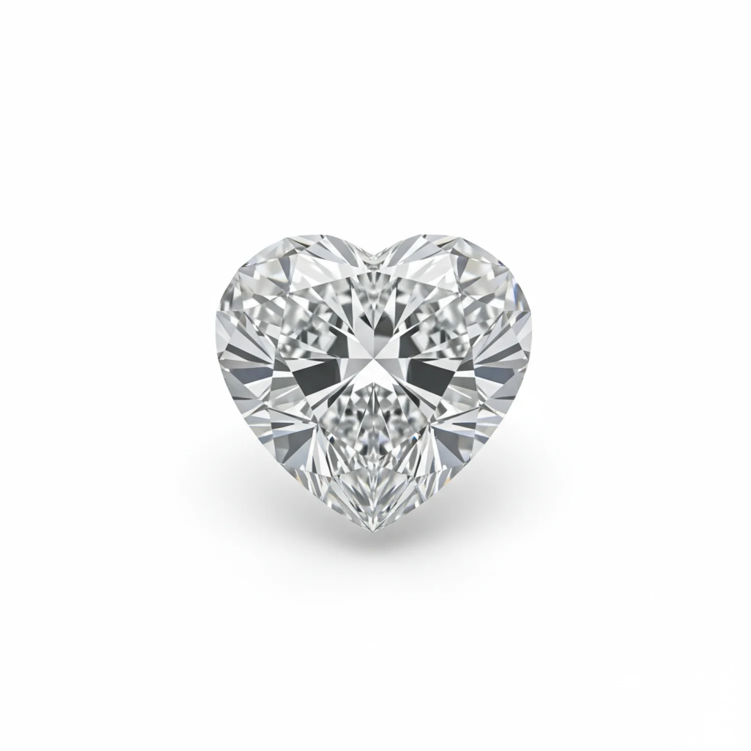 Lab Grown Diamond 1PC Small 7x7 MM Heart Faceted White Splendid Man Made Loose Gemstone