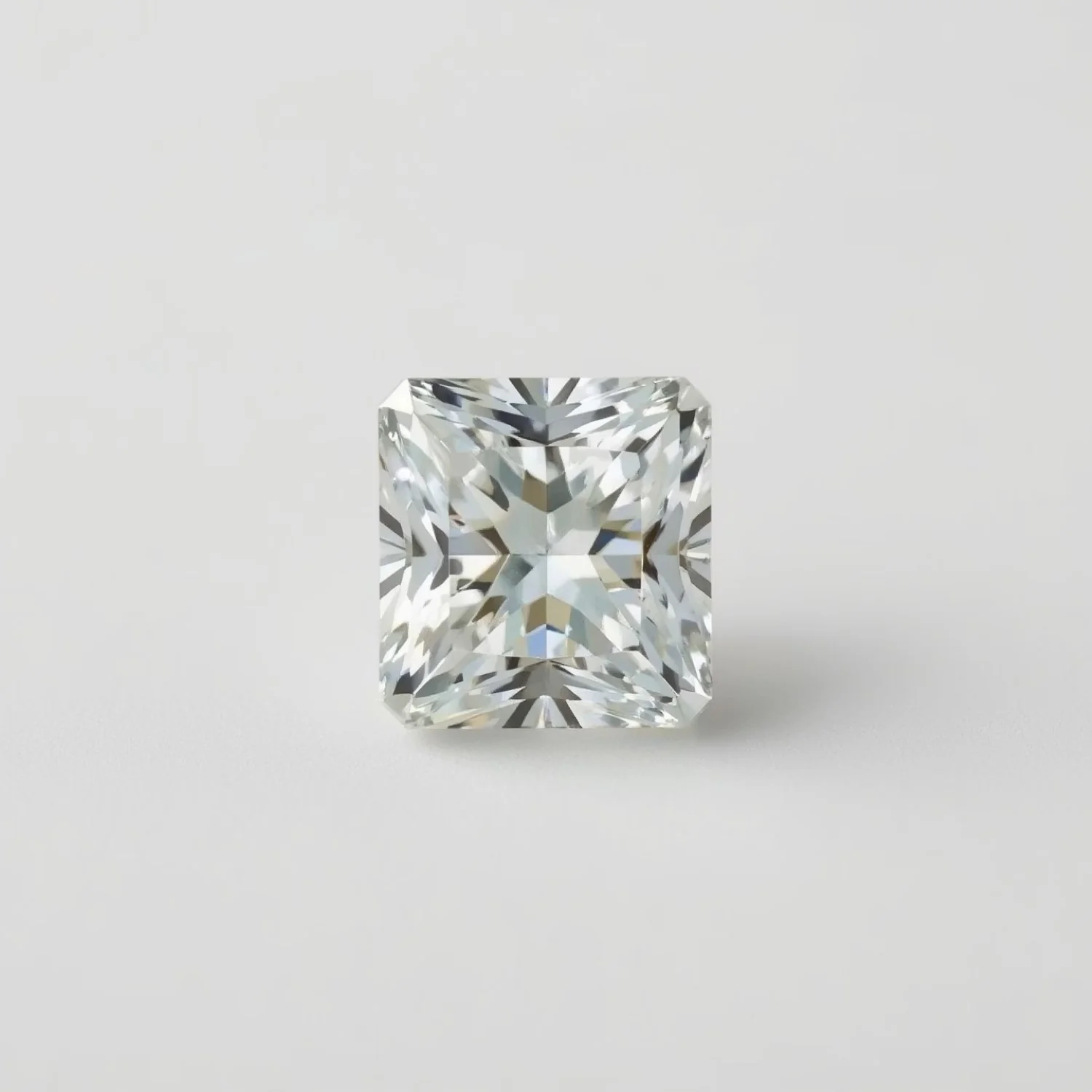 Lab Grown Diamond 1PC Tiny 5x5 MM Square Faceted White Sparkling Man Made Gems