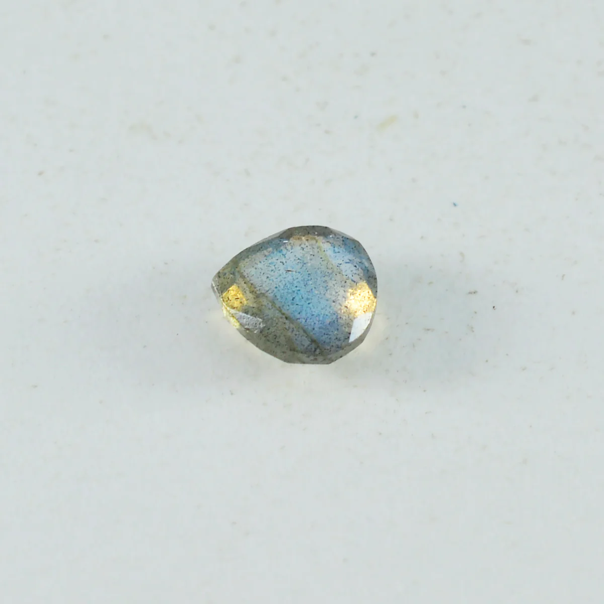 Labradorite 10PC Tiny 3x3 MM Heart Faceted Gray Fiery Semi Precious Loose Gemstone