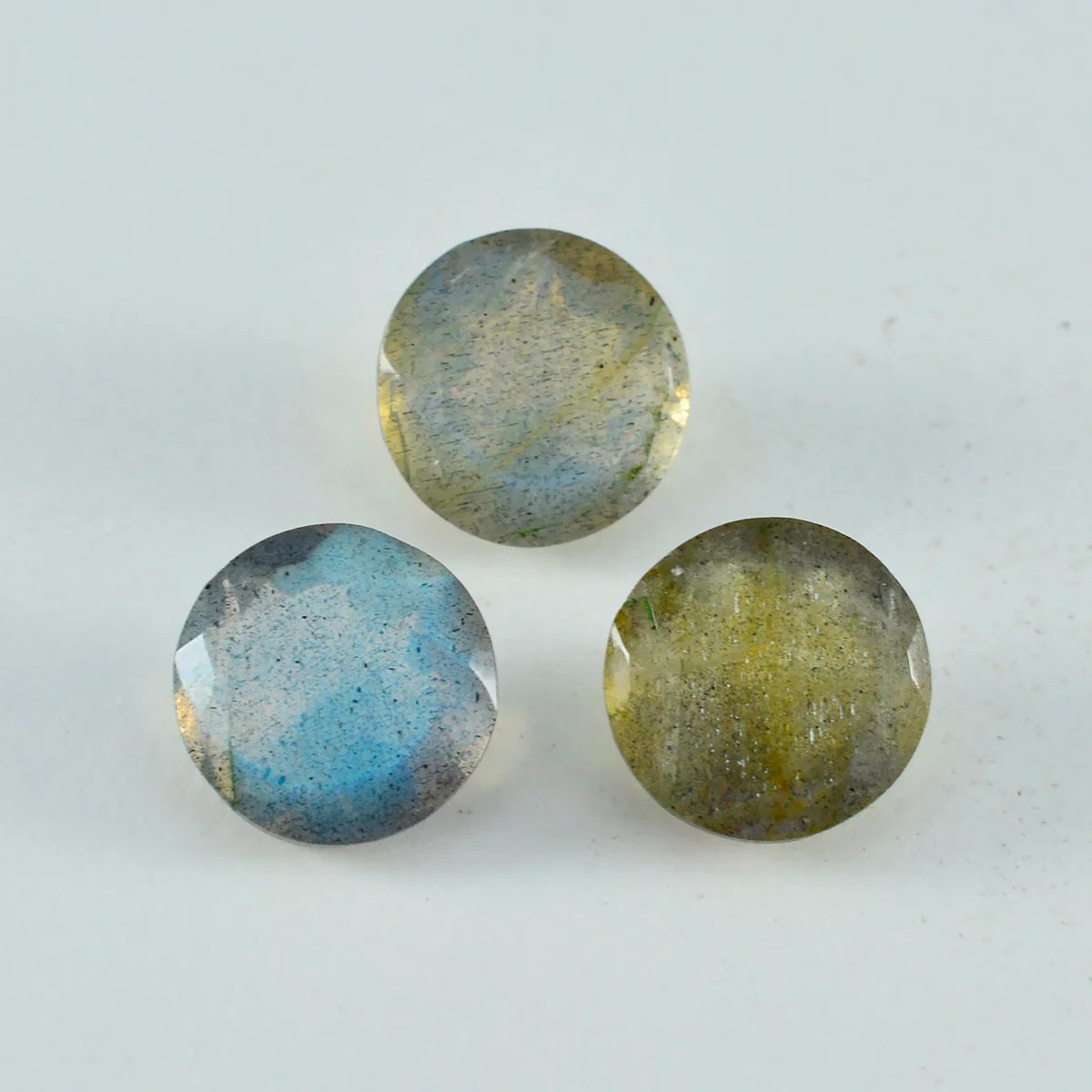 Labradorite 10PC Tiny 3x3 MM Round Faceted Gray Fiery Semi Precious Loose Gemstone - Image 3