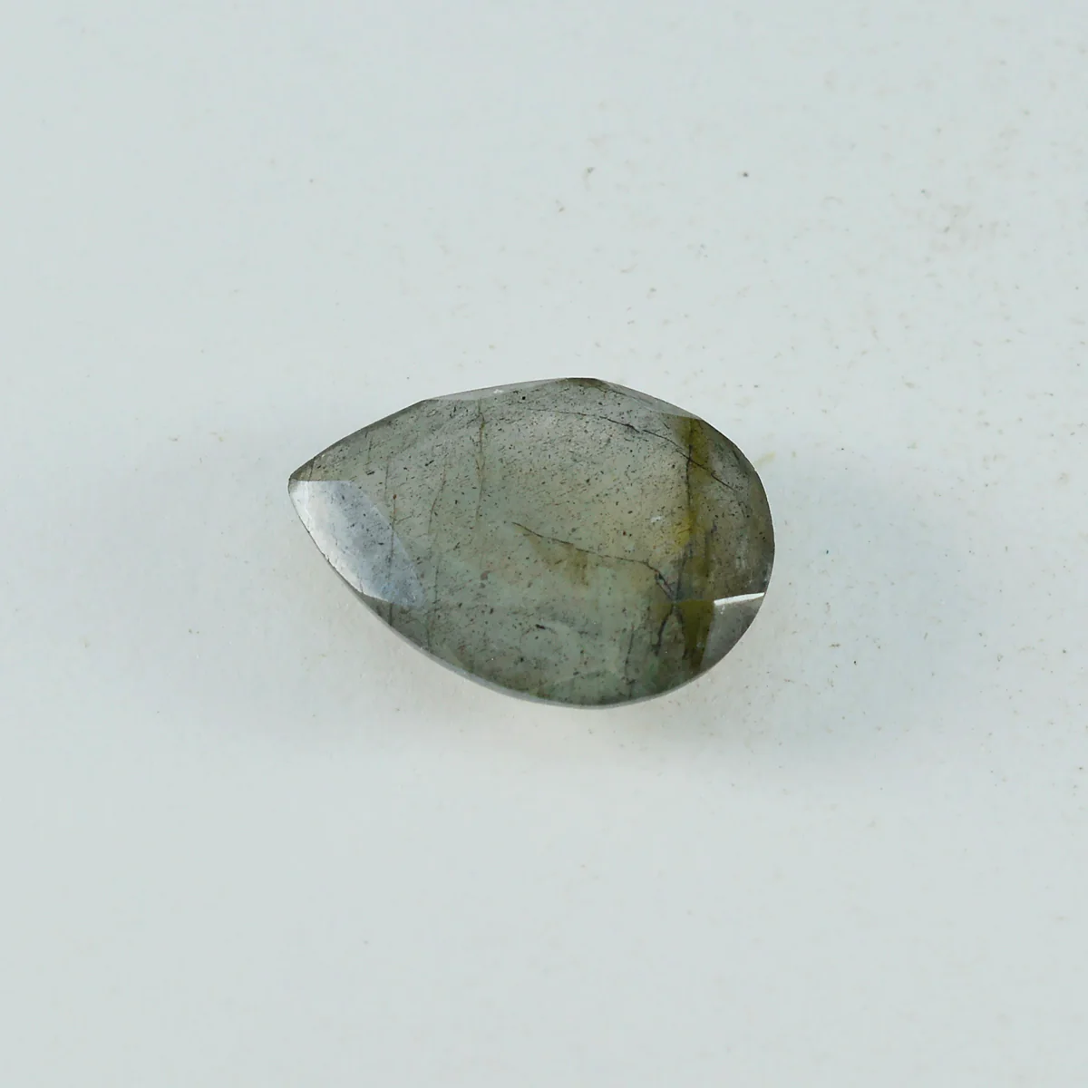 Labradorite 1PC Chunky 12x16 MM Pear Faceted Gray Pure Semi Precious Loose Gemstones - Image 3
