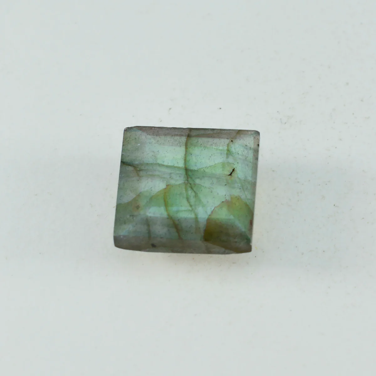 Labradorite 1PC Chunky 13x13 MM Square Faceted Gray Natural Semi Precious Gems - Image 4
