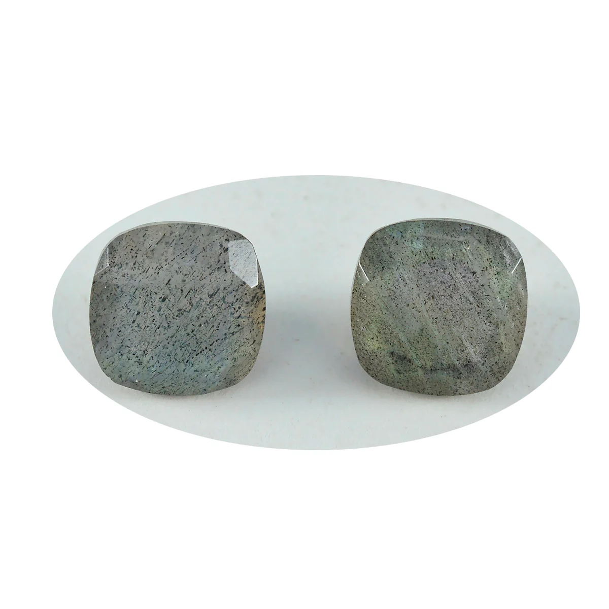 Labradorite 1PC Chunky 16x16 MM Cushion Faceted Gray Pure Semi Precious Loose Gemstones - Image 4