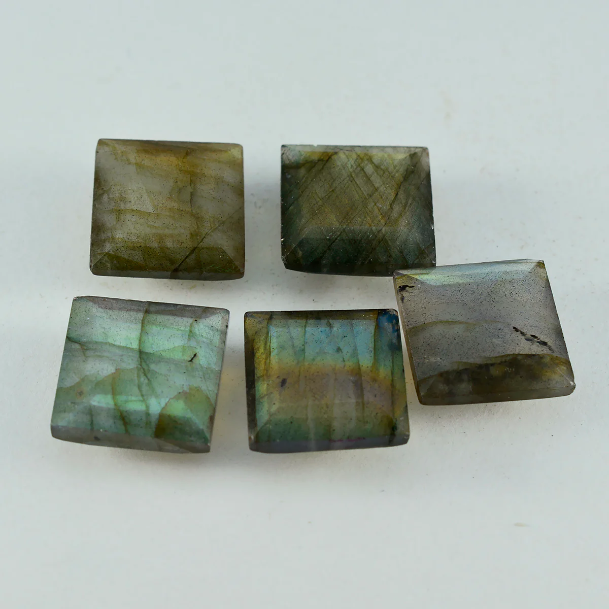 Labradorite 1PC Chunky 16x16 MM Square Faceted Gray Pure Semi Precious Loose Gemstones - Image 3
