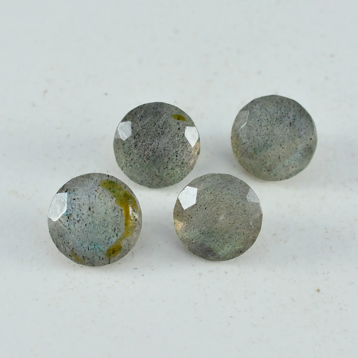 Labradorite 1PC Large 12x12 MM Round Faceted Gray High-Quality Semi Precious Loose Gemstones - Image 3