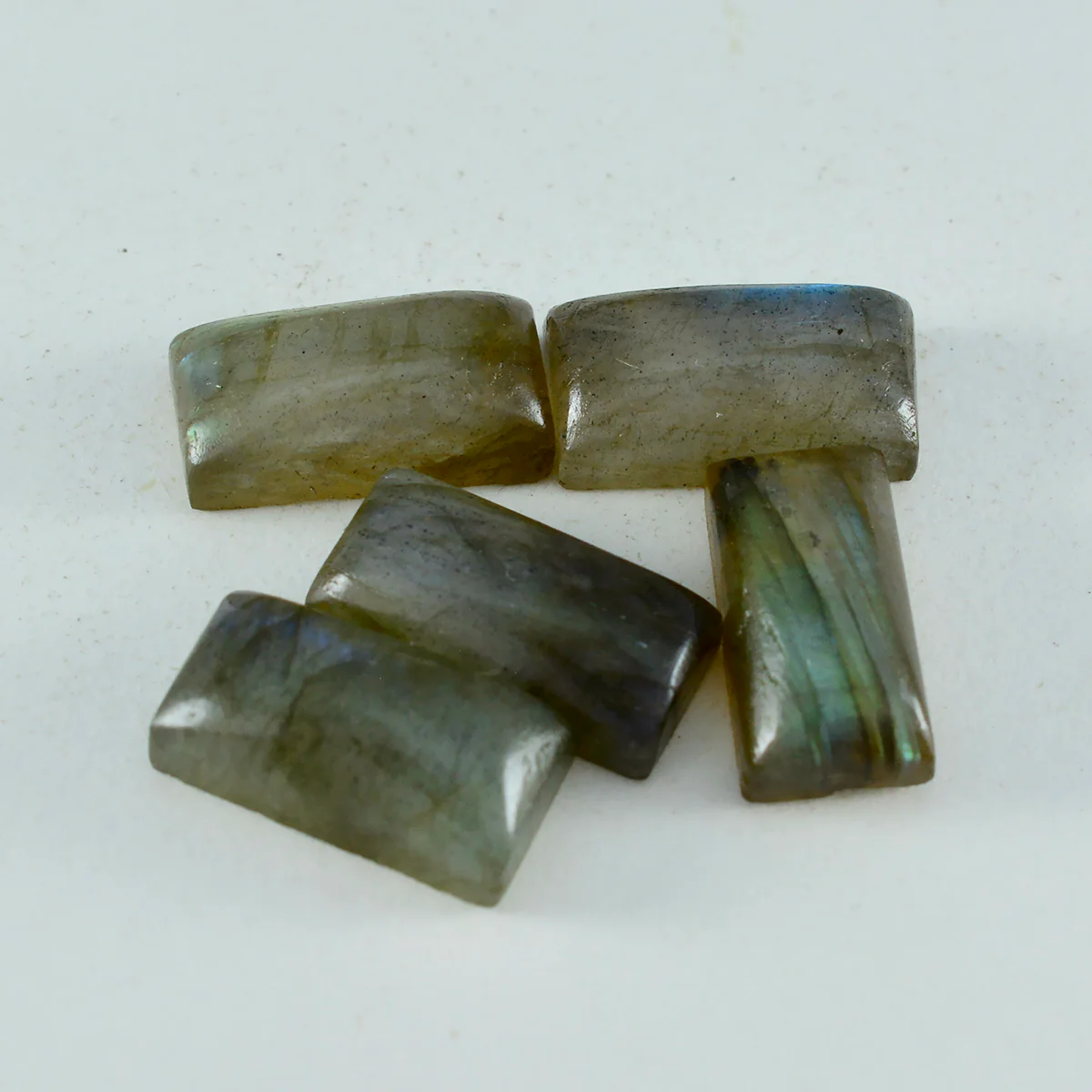 Labradorite 1PC Large 8x16 MM Baguette Cabochon Gray Fine semi Precious Gems - Image 3