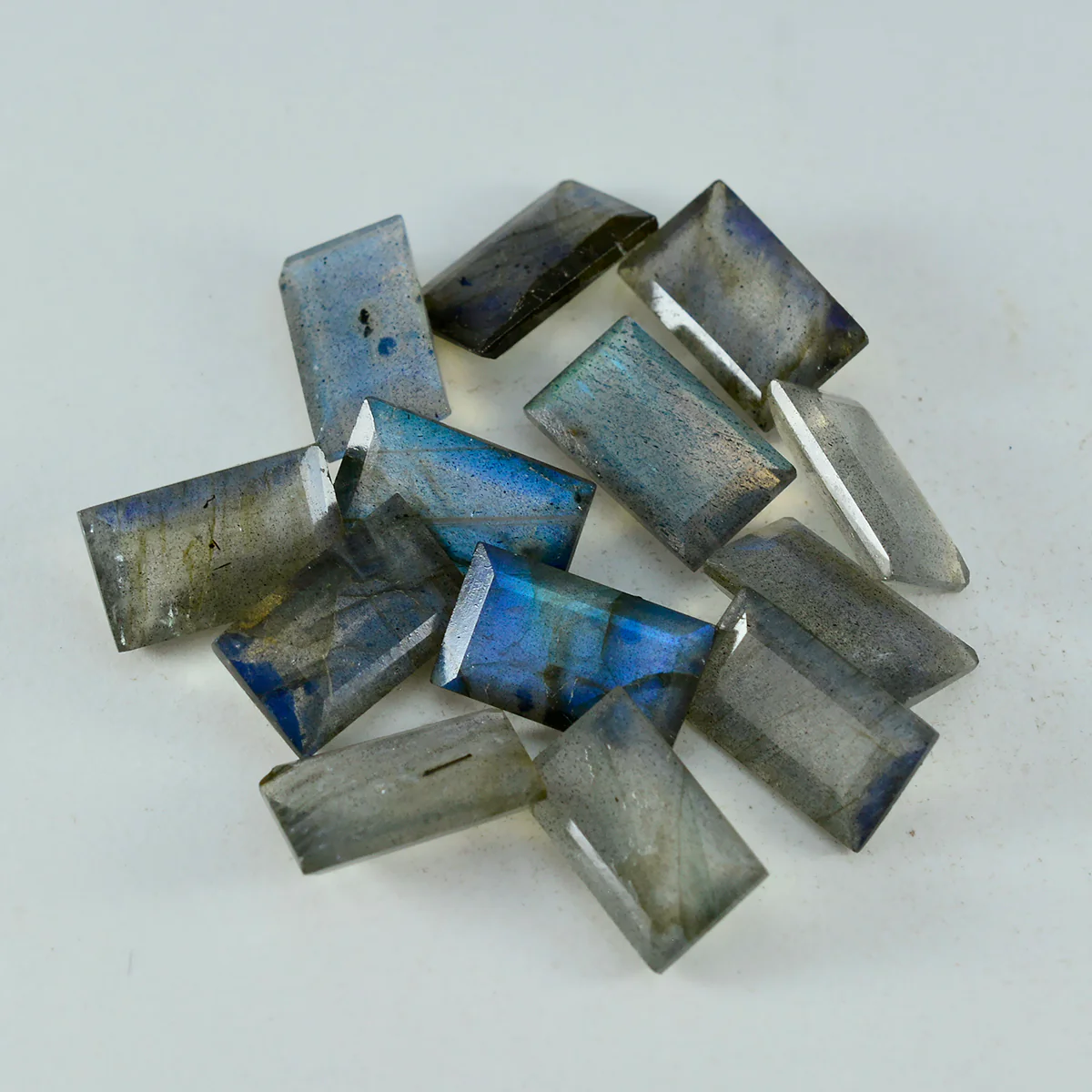 Labradorite 1PC Large 8x16 MM Baguette Faceted Gray Natural Semi Precious Loose Gemstone - Image 4