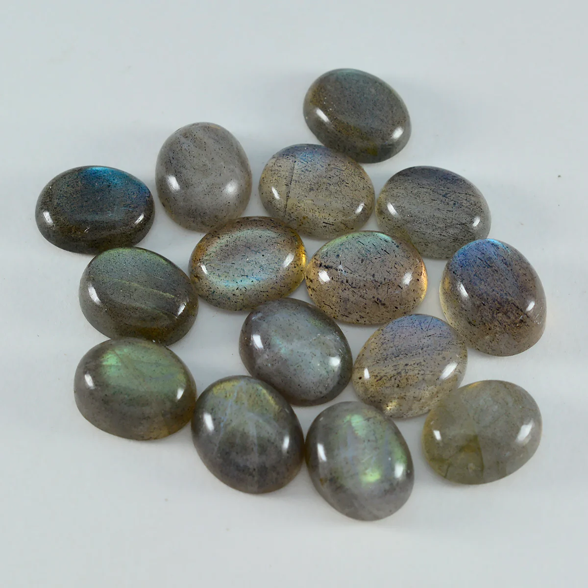 Labradorite 1PC Medium 8x10 MM Oval Cabochon Gray Luster semi Precious Precious Gemstone - Image 3