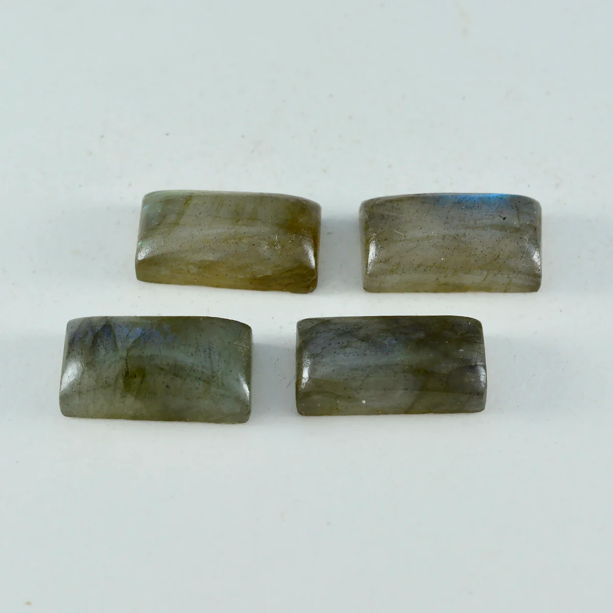 Labradorite 1PC Small 6x12 MM Baguette Cabochon Gray Lustrous semi Precious Semi Precious Gemstone - Image 3