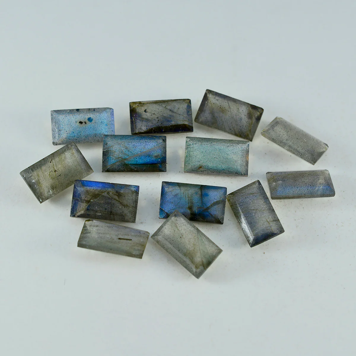 Labradorite 1PC Tiny 3x6 MM Baguette Faceted Gray Luster Semi Precious Loose Gems - Image 2