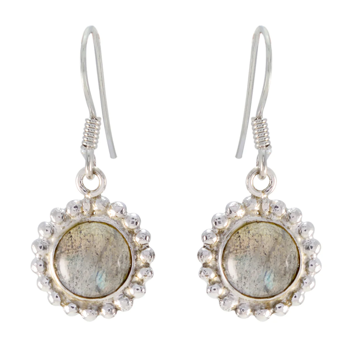 Labradorite Australian Sara multiple Dangle Gray Sterling Silver Earring