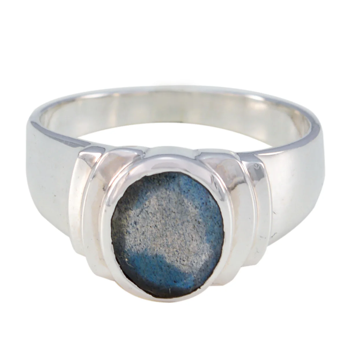 Labradorite Solitaire Moroccan 925 Sterling Silver Gray Gemstone Eye-catching Promise Ring Jewellery - Image 3