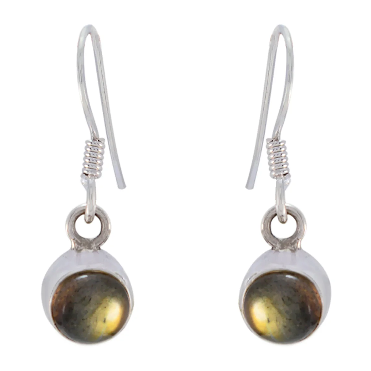 Labradorite Turkish Ha-eun multiple Dangle Gray Silver Earring