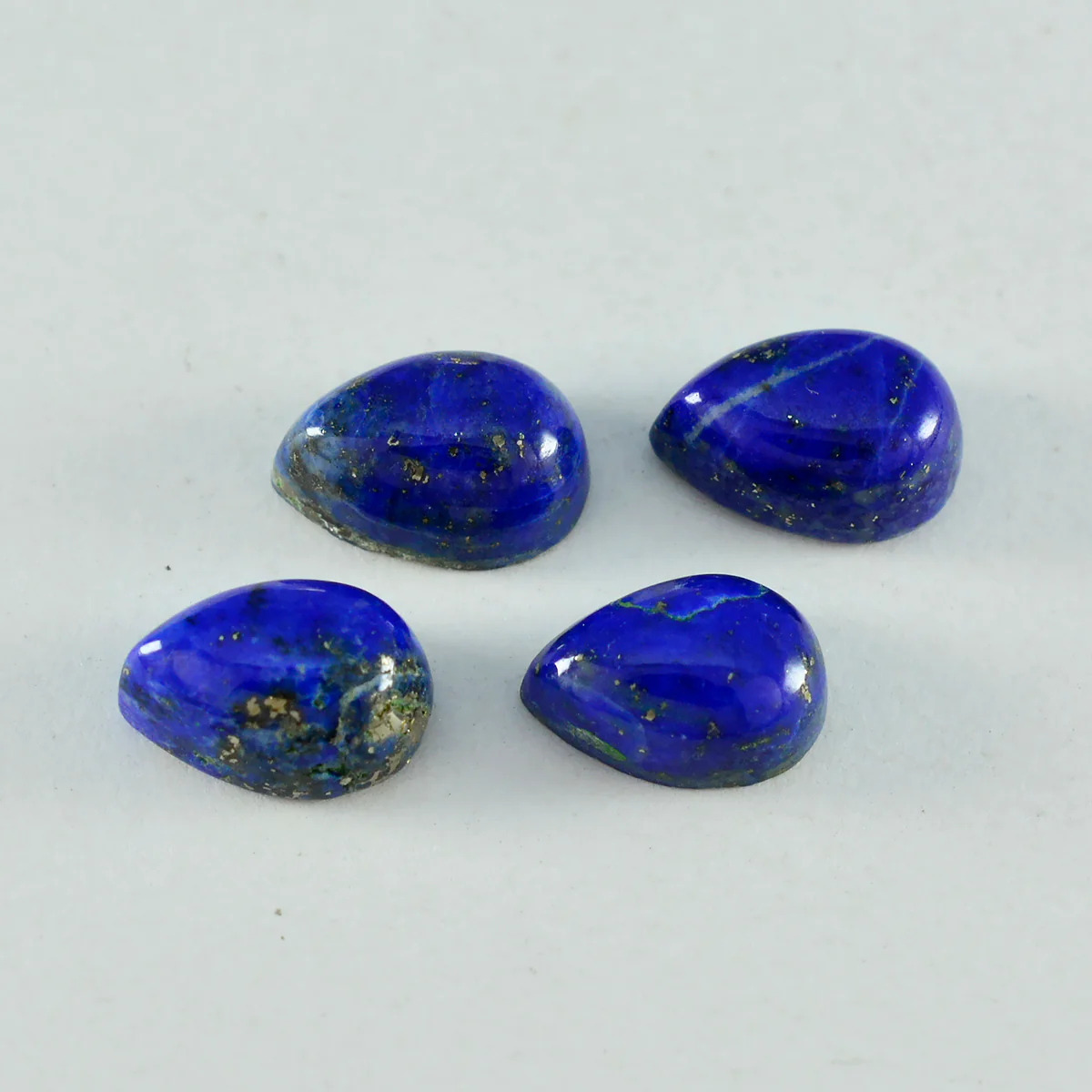 Lapis Lazuli 1PC Medium 8x10 MM Pear Cabochon Blue Shine semi Precious Loose Gemstones - Image 2
