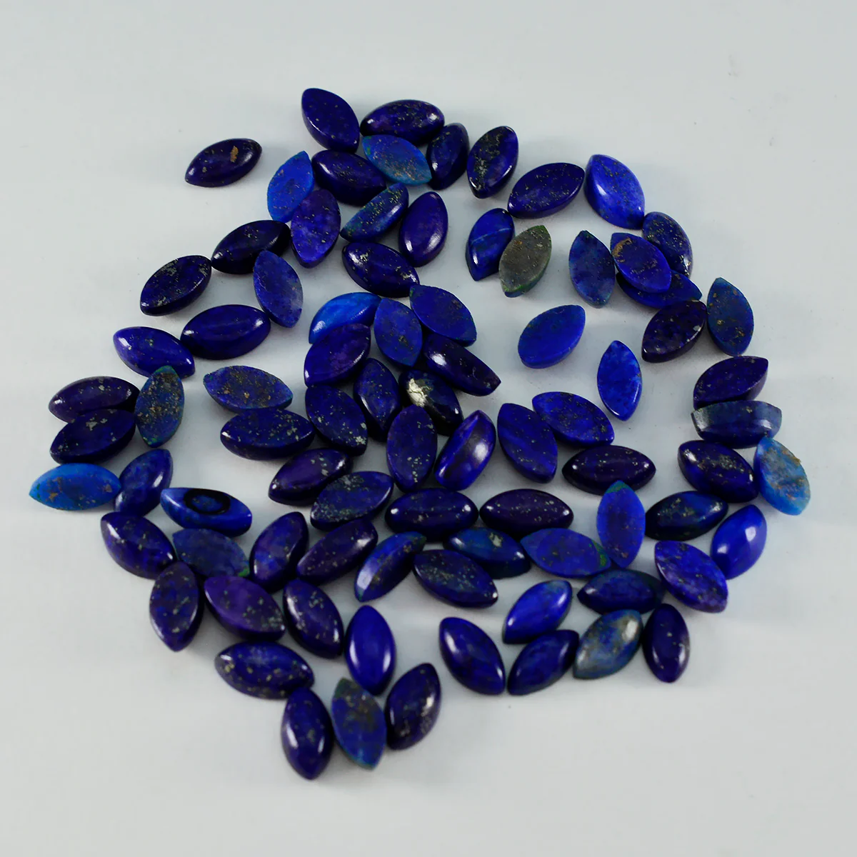 Lapis Lazuli 1PC Small 5x10 MM Marquise Cabochon Blue Brilliant semi Precious Loose Gemstones - Image 2