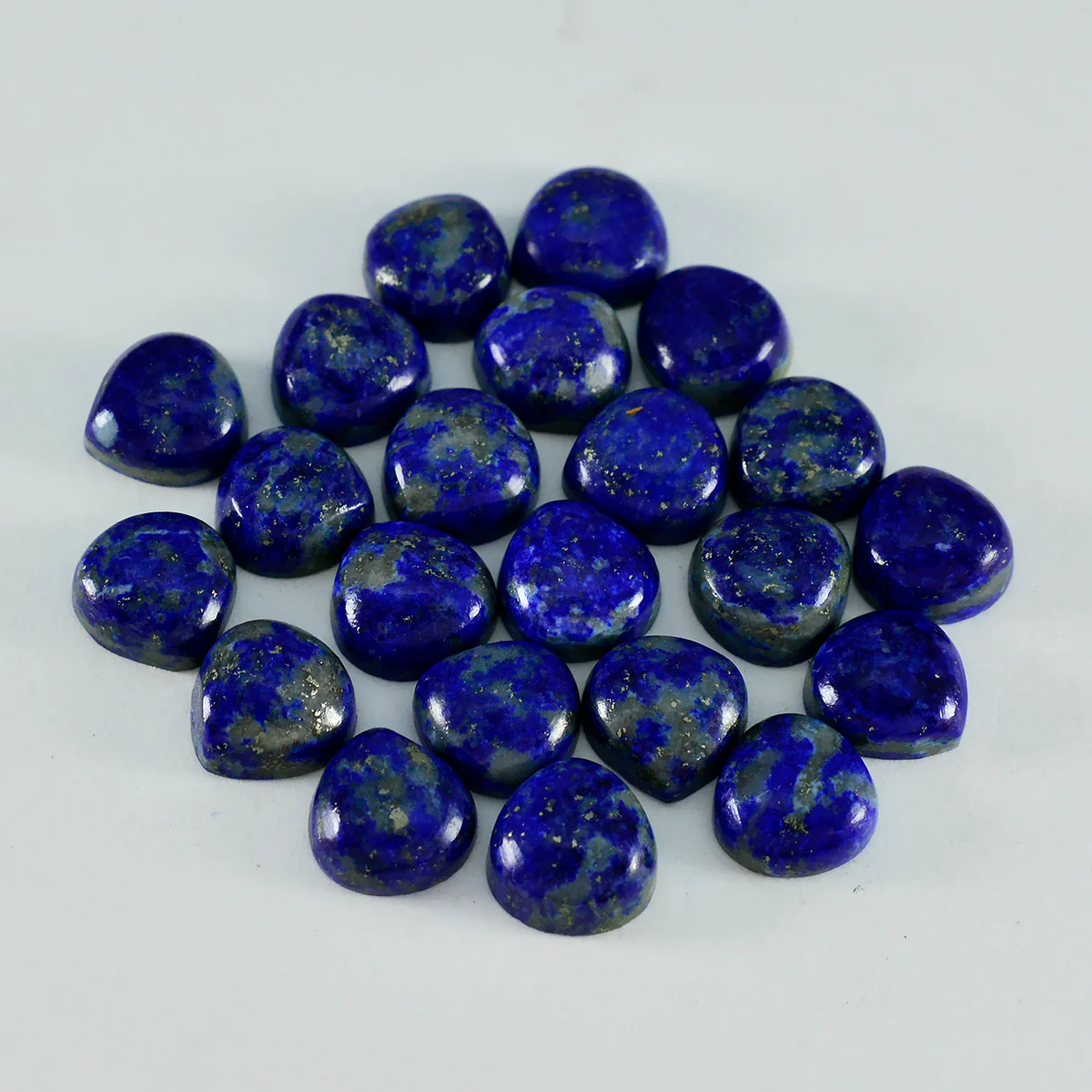 Lapis Lazuli 1PC Small 8x8 MM Heart Cabochon Blue Genuine semi Precious Precious Gemstone - Image 3