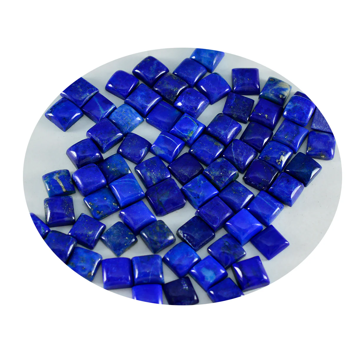 Lapis Lazuli 1PC Tiny 6x6 MM Square Cabochon Blue Luster semi Precious Loose Gems