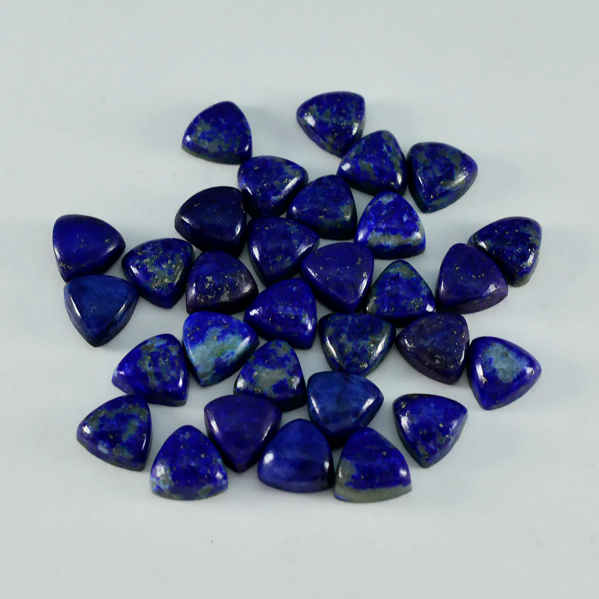 Lapis Lazuli 1PC Tiny 6x6 MM Triangle Cabochon Blue Fiery semi Precious Semi Precious Gemstone - Image 2
