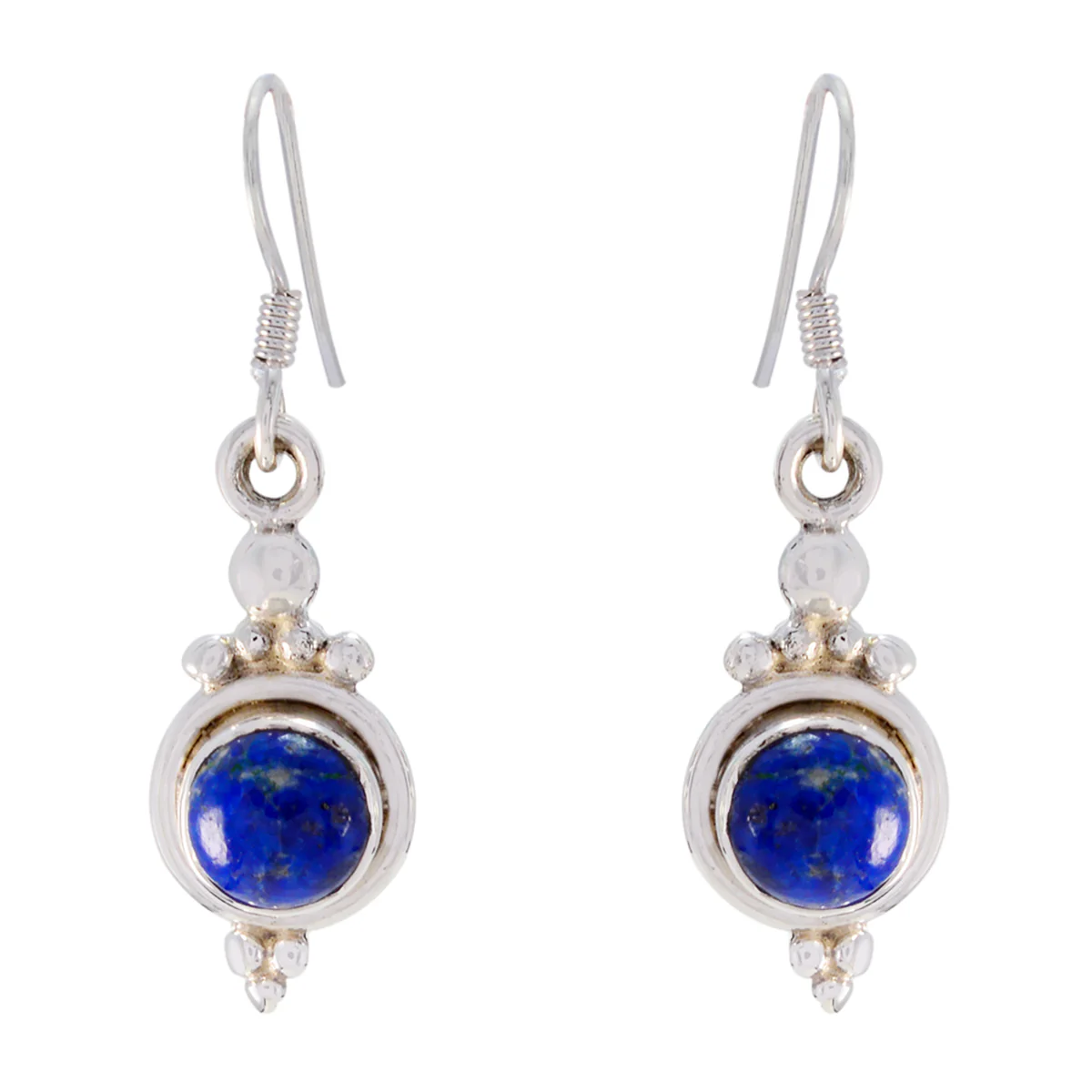 Lapis Lazuli American Gabriela multiple Dangle Blue 92.5 Silver Earring