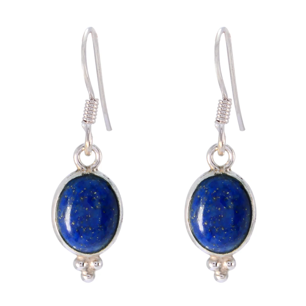 Lapis Lazuli Egyptian Agnes multiple Dangle Blue Sterling Silver Earring