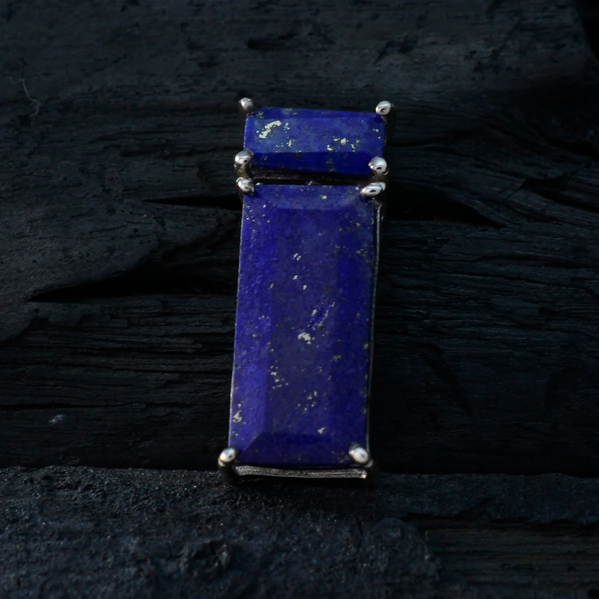 Lapis Lazuli Elegant Japanese 92.5 Silver Toi et Moi Emi propsel Blue Pendant Jewellery - Image 3