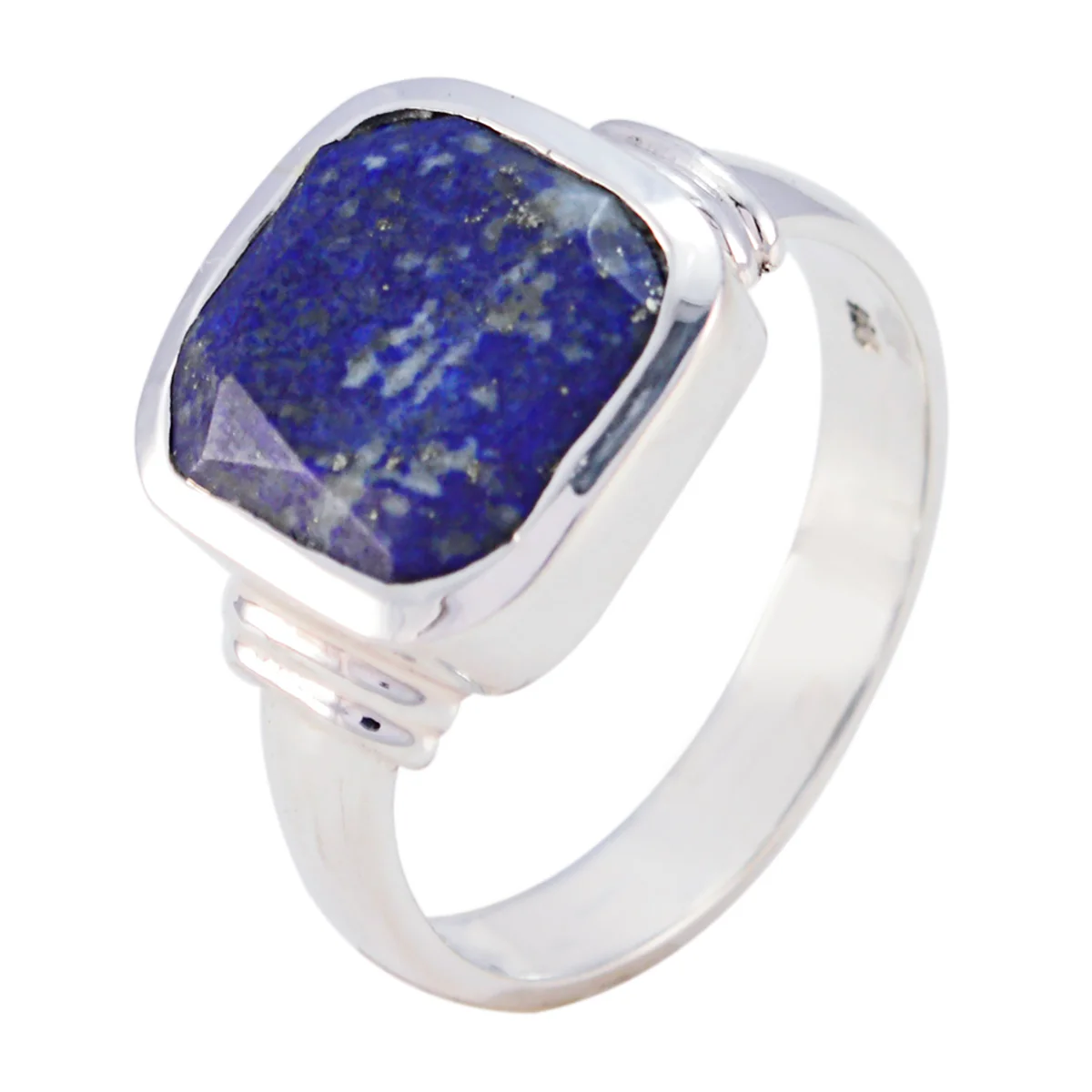 Lapis Lazuli Solitaire African 925 Silver Blue Gemstones Eye-catching Armor Ring Jewellery - Image 2