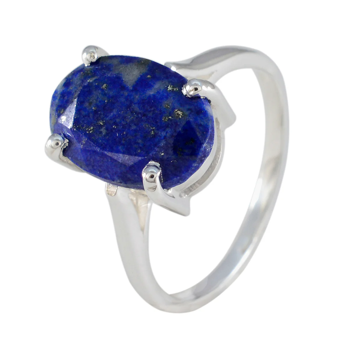 Lapis Lazuli Solitaire Indian 925 Sterling Silver Blue Gems Featherlight Cultural Ring Jewelry - Image 2