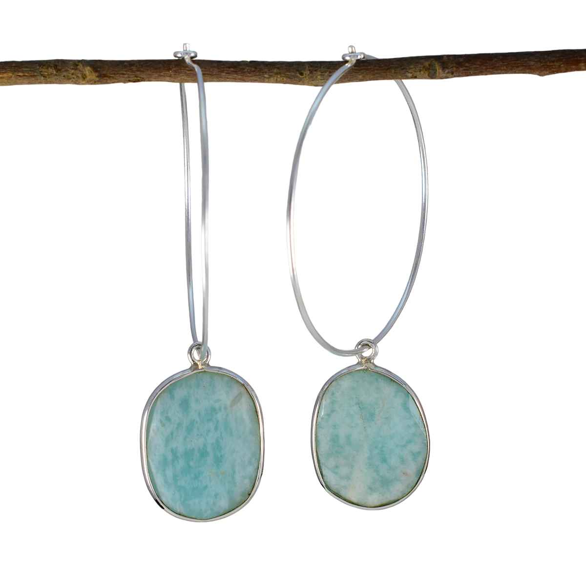 Larimar Turkish Pilar multiple Dangle Blue Sterling Silver Earring