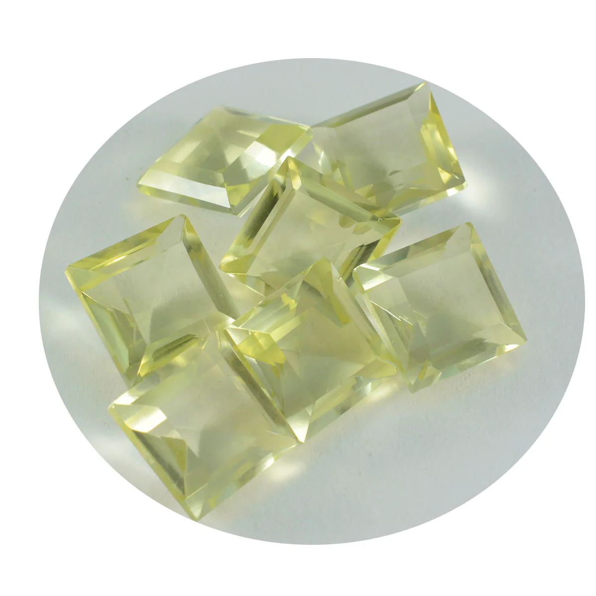 Lemon Quartz 1PC Chunky 15x15 MM Square Faceted Yellow Superior Semi Precious Gems - Image 2