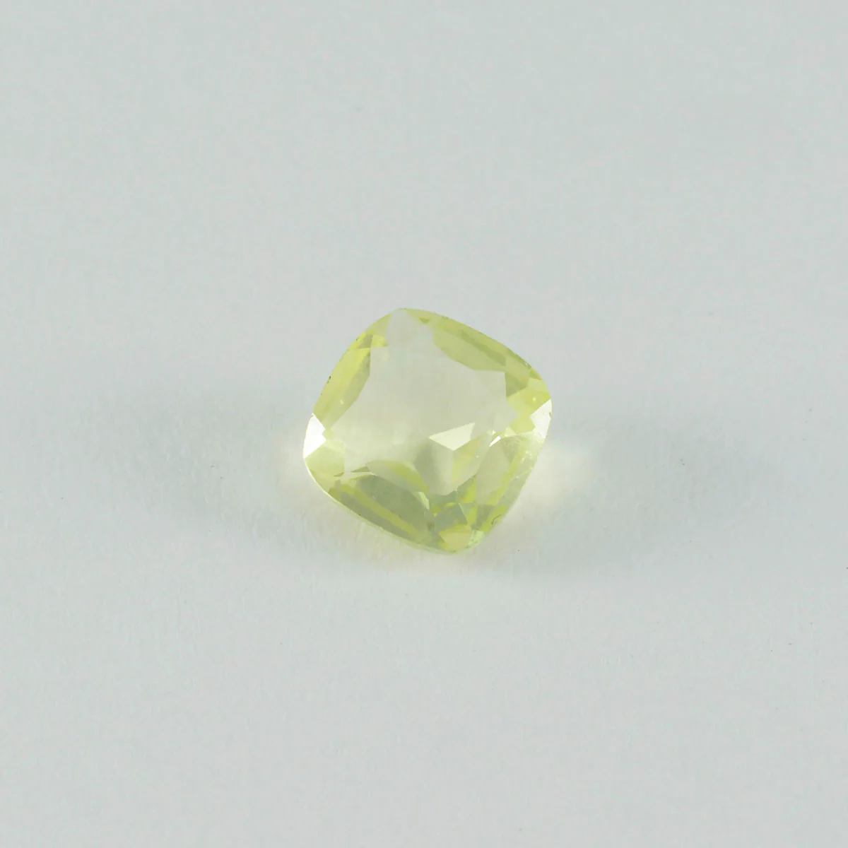 Lemon Quartz 1PC Chunky 16x16 MM Cushion Faceted Yellow Pure Semi Precious Loose Gems