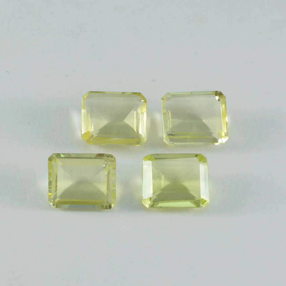 Lemon Quartz 1PC Large 10x12 MM Emerald Faceted Yellow Fine Semi Precious Loose Gemstone - Image 2