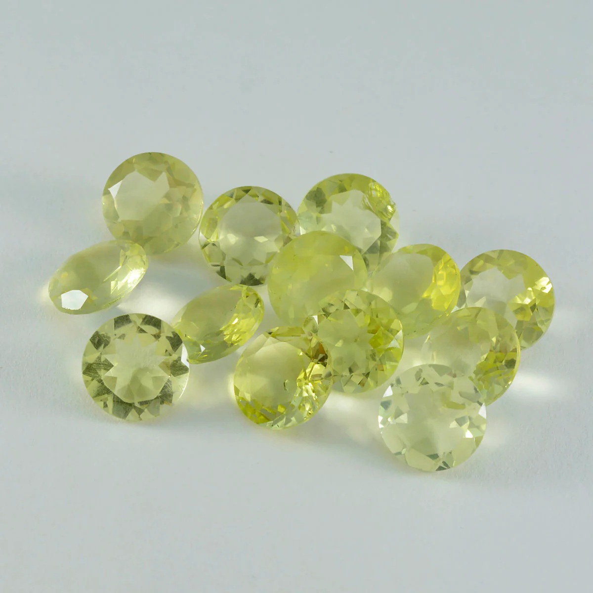 Lemon Quartz 1PC Large 11x11 MM Round Faceted Yellow Fine Semi Precious Gems - Image 3