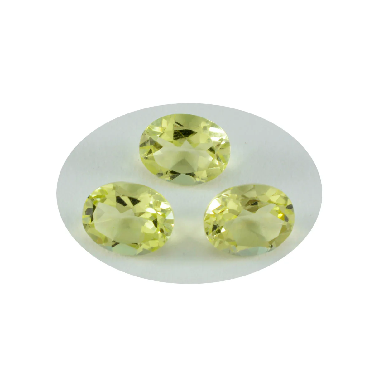 Lemon Quartz 1PC Medium 8x10 MM Oval Faceted Yellow Pure Semi Precious Loose Gemstones - Image 2