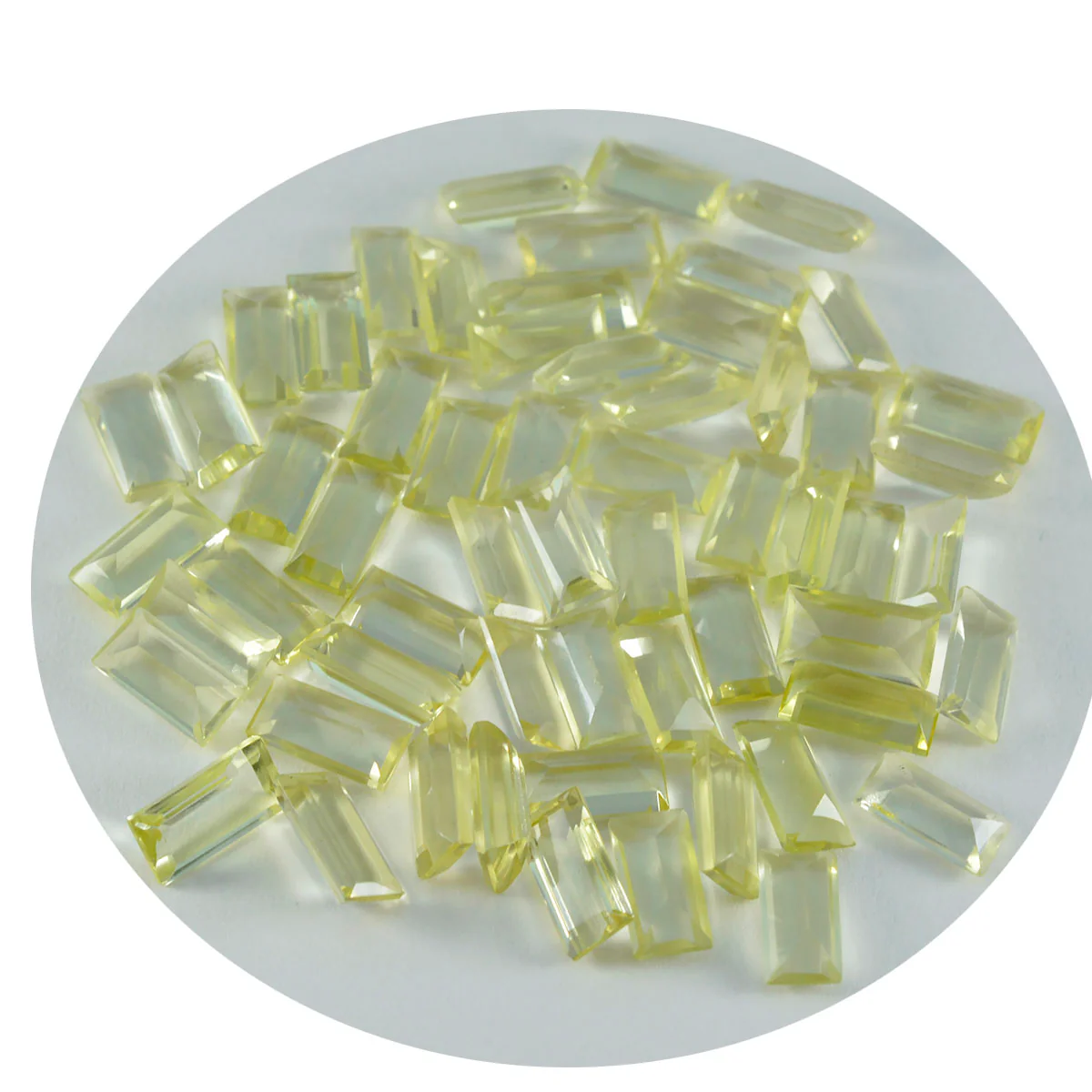 Lemon Quartz 1PC Tiny 3x6 MM Baguette Faceted Yellow Fiery Semi Precious Loose Gemstone - Image 3