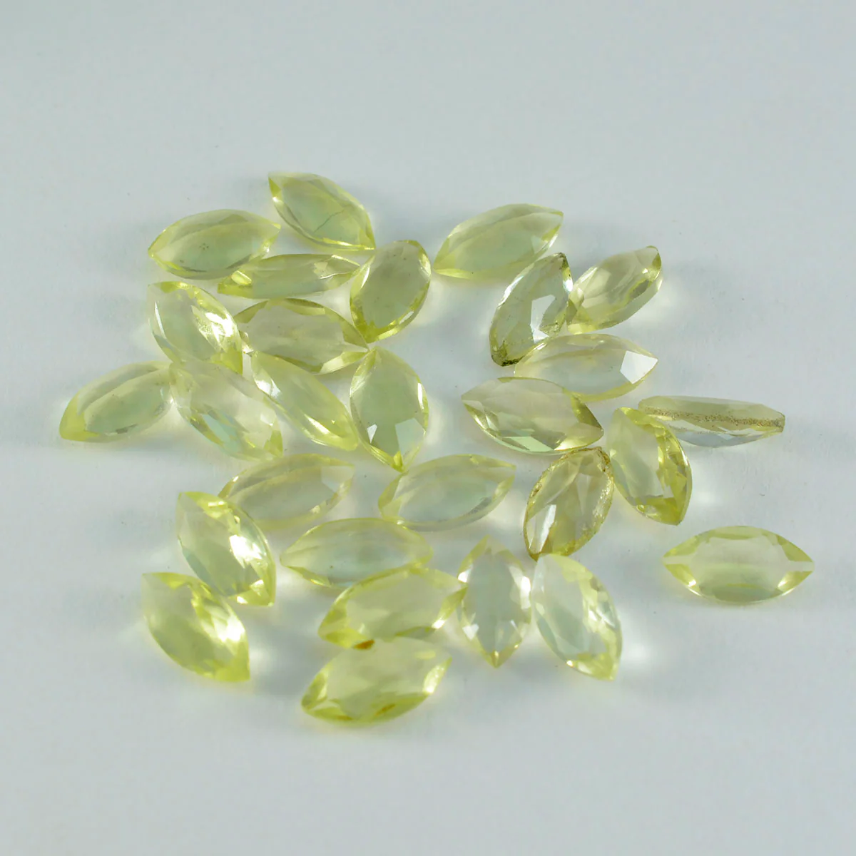 Lemon Quartz 1PC Tiny 4x8 MM Marquise Faceted Yellow High-Quality Semi Precious Loose Gems