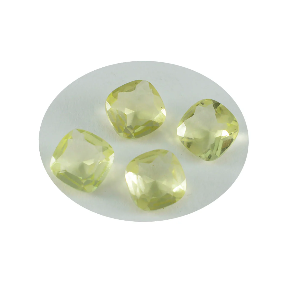 Lemon Quartz 1PC Tiny 5x5 MM Cushion Faceted Yellow Sparkling Semi Precious Loose Gemstone - Image 3