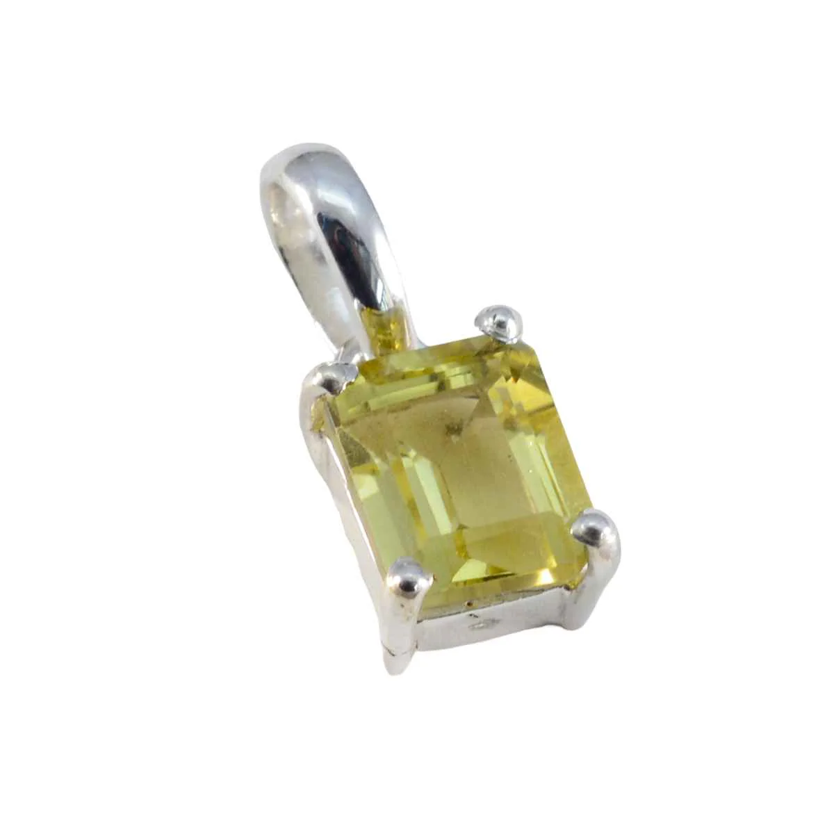 Lemon Quartz Dainty Spanish Silver Solitaire Victoria Feminine Yellow Pendant Jewelry - Image 3