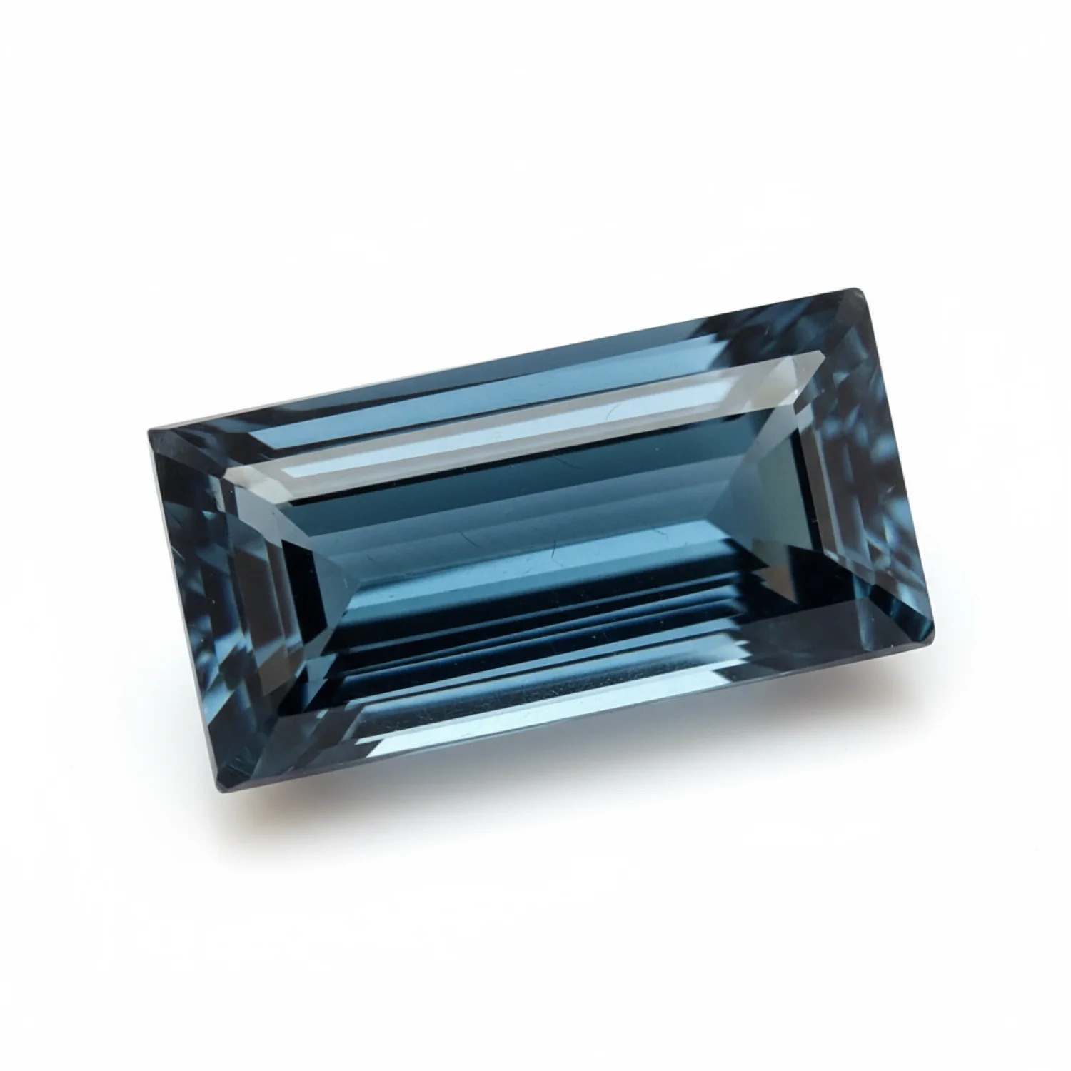 London Blue topaz 10PC Tiny 2.5x5 MM Baguette Faceted Blue Fine Semi Precious Loose Gemstone