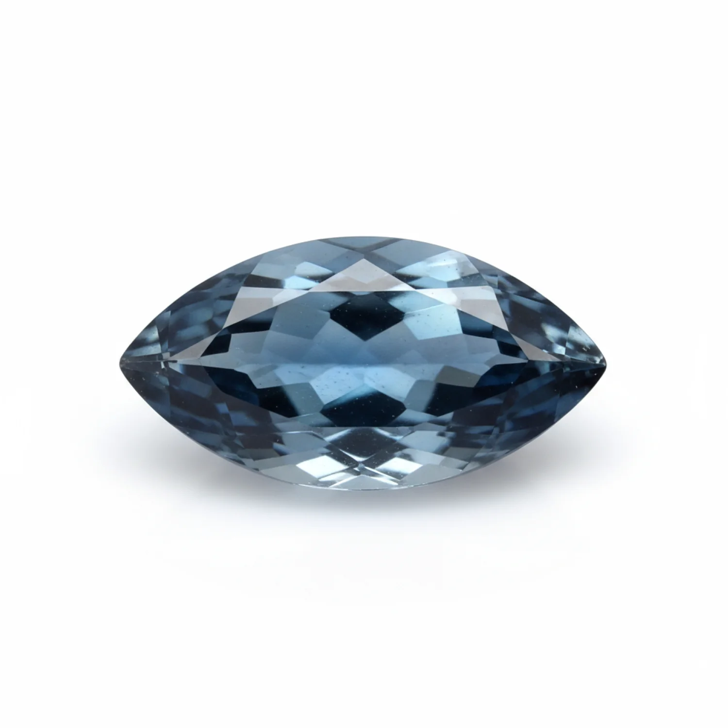 London Blue topaz 10PC Tiny 2x4 MM Marquise Faceted Blue Brilliant Semi Precious Loose Gemstones - Image 2