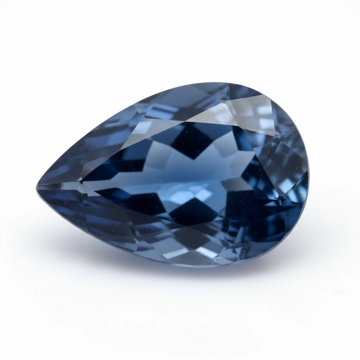 London Blue topaz 1PC Chunky 13x18 MM Pear Faceted Blue Sparkling Semi Precious Loose Gemstone