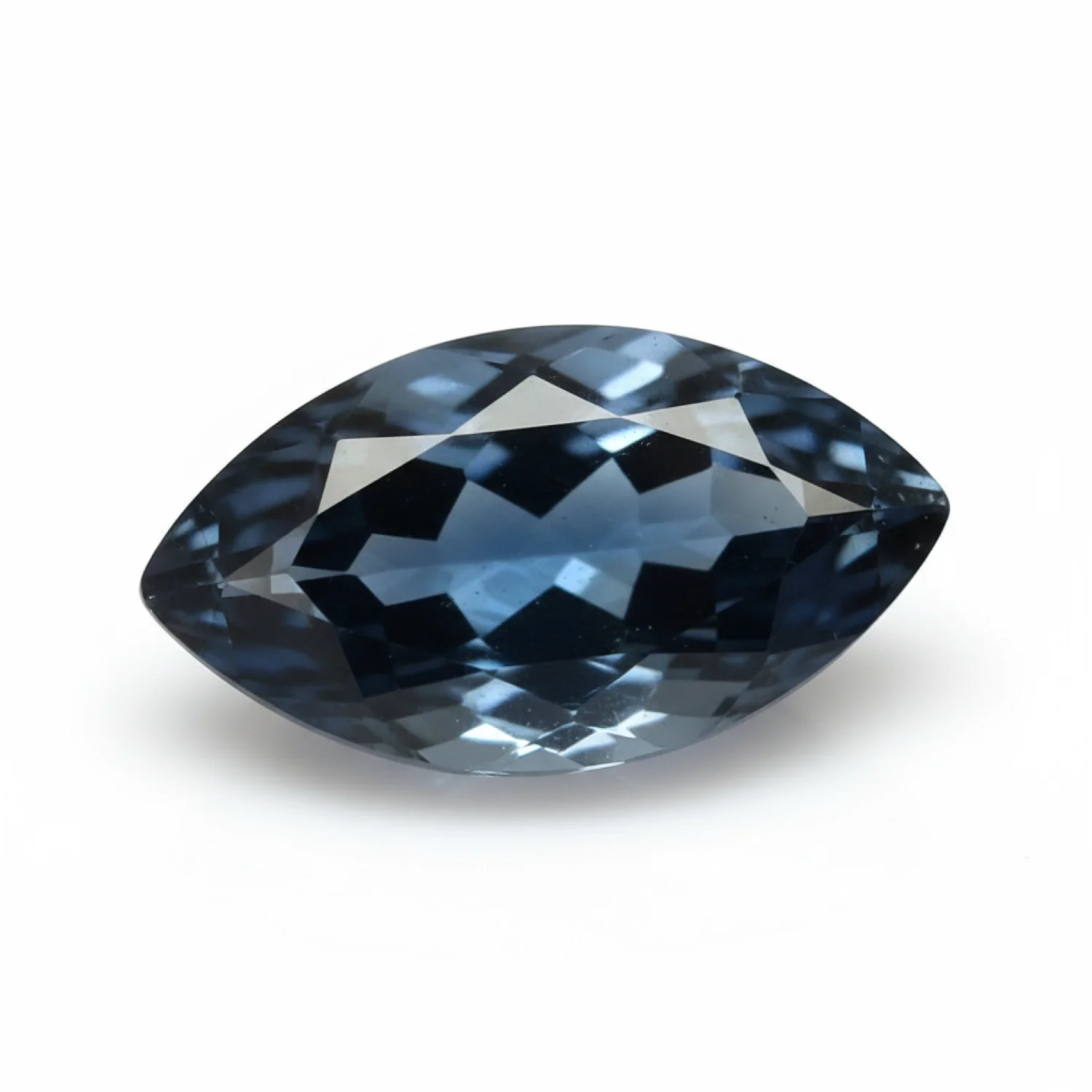 London Blue topaz 1PC Medium 7x14 MM Marquise Faceted Blue Shine Semi Precious Loose Gems - Image 2