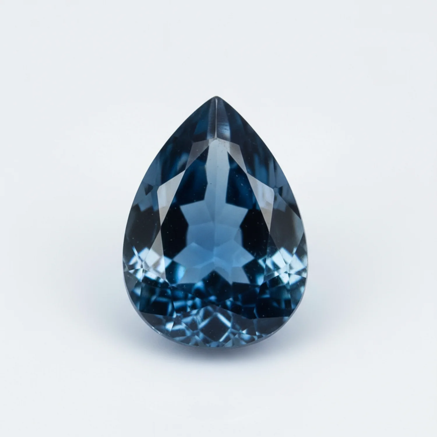London Blue topaz 1PC Small 6x9 MM Pear Faceted Blue Shine Semi Precious Loose Gems - Image 2