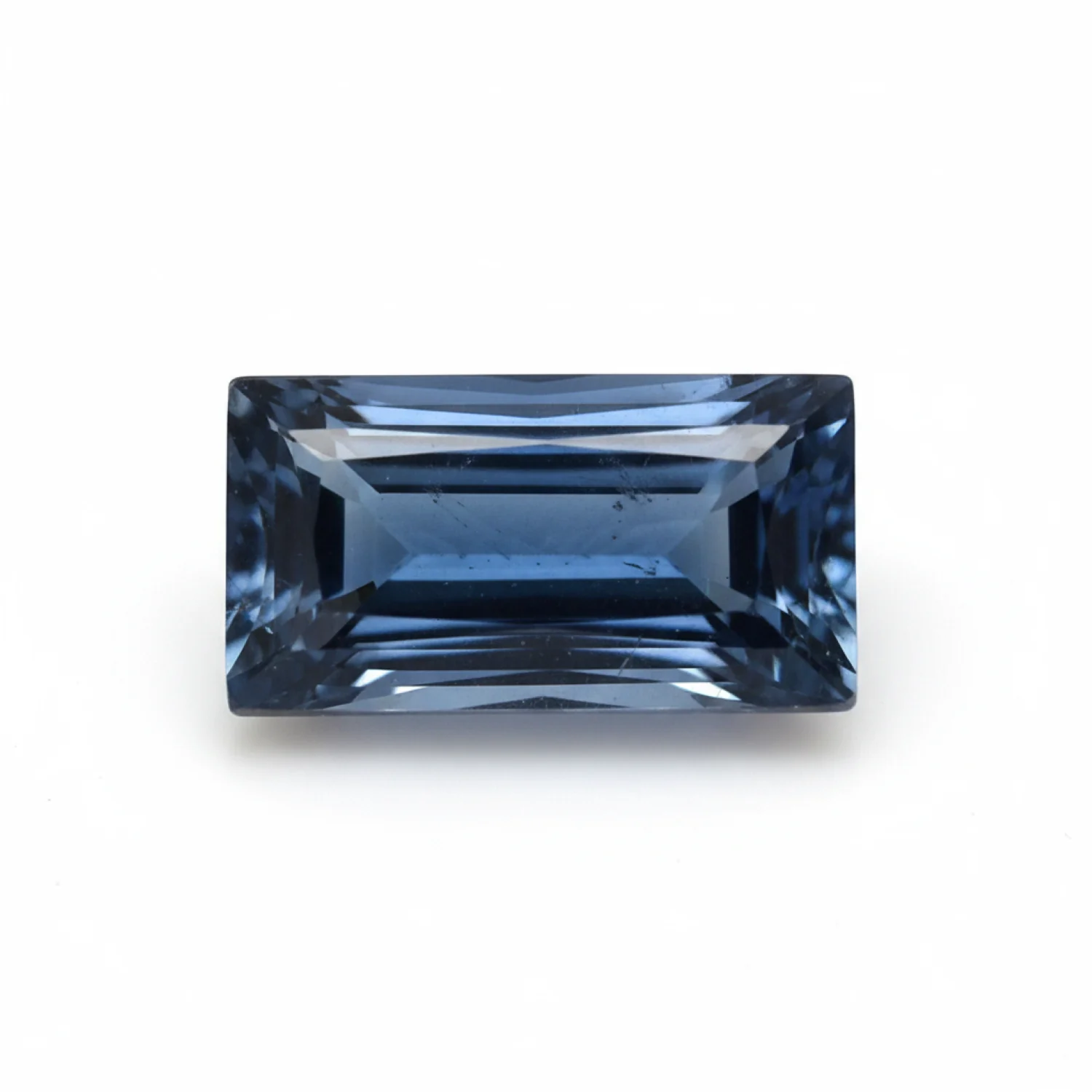 London Blue topaz 1PC Tiny 4x8 MM Baguette Faceted Blue Natural Semi Precious Gems