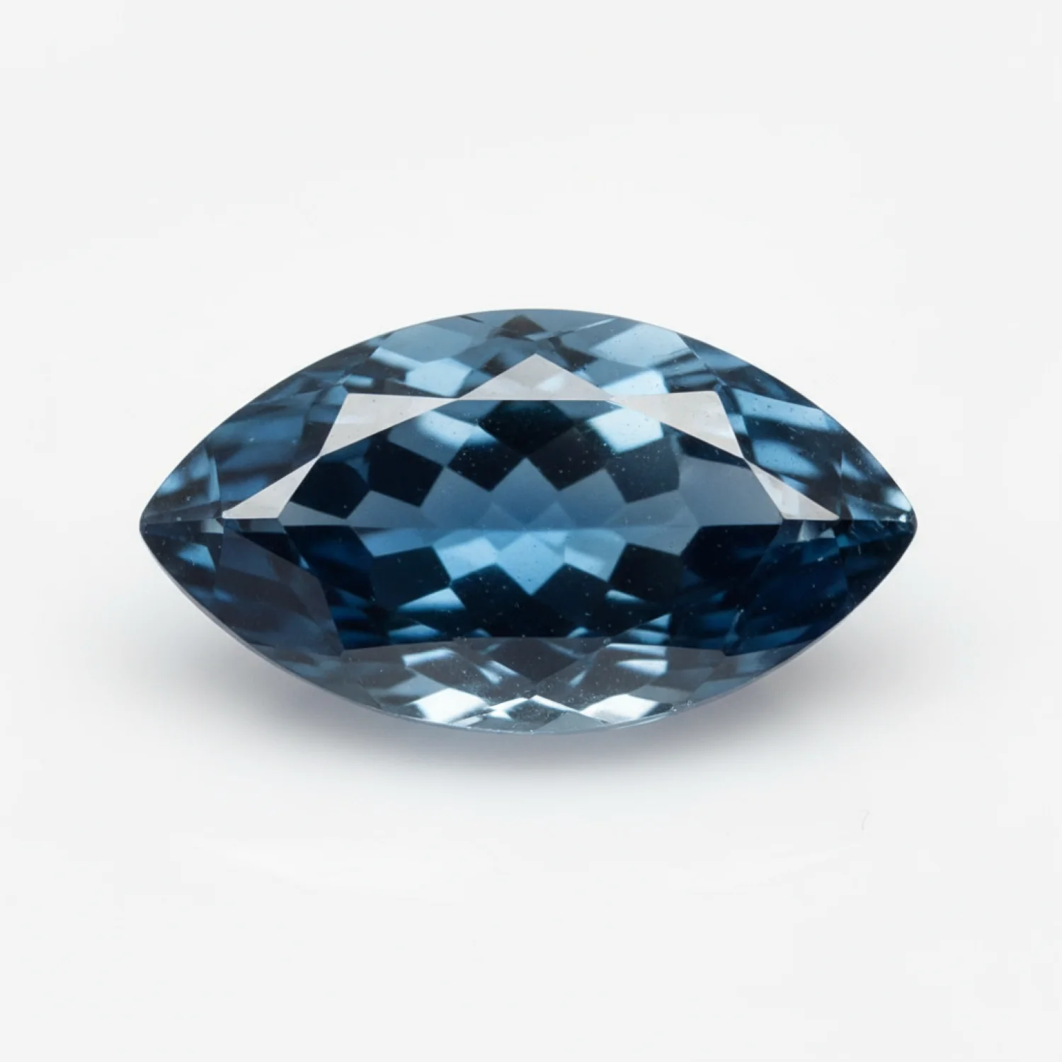 London Blue topaz 1PC Tiny 4x8 MM Marquise Faceted Blue Splendid Semi Precious Loose Gemstone - Image 2