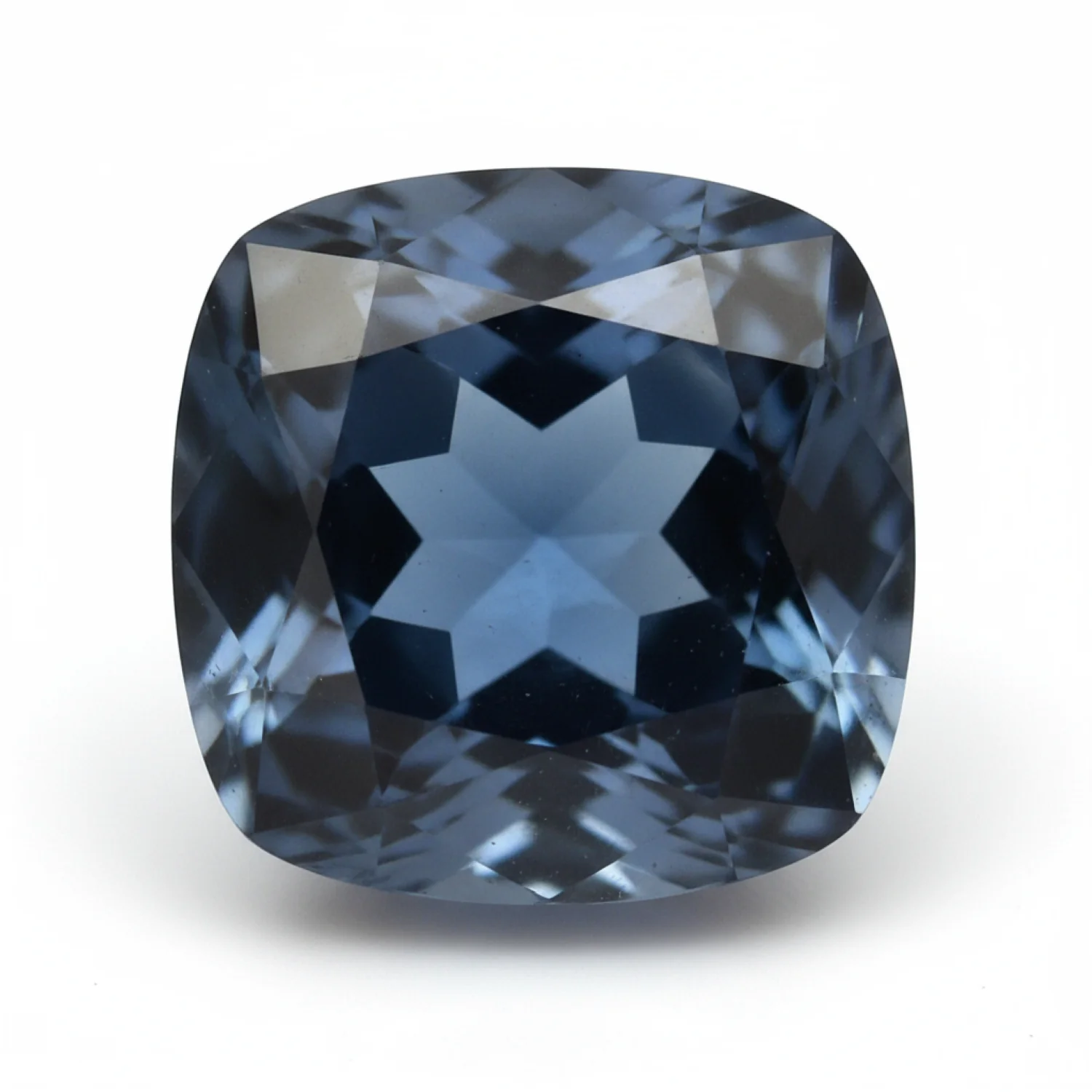 London Blue topaz 1PC Tiny 5x5 MM Cushion Faceted Blue Sparkling Semi Precious Gems - Image 2
